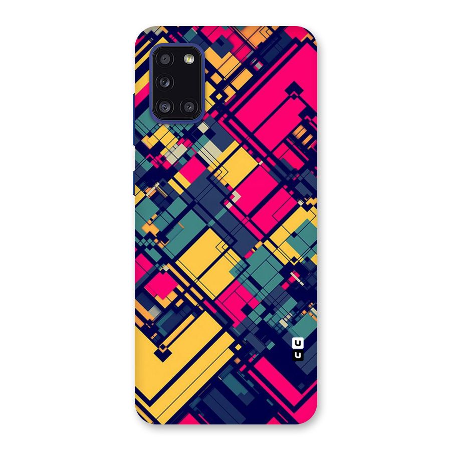 Classic Abstract Coloured Back Case for Galaxy A31