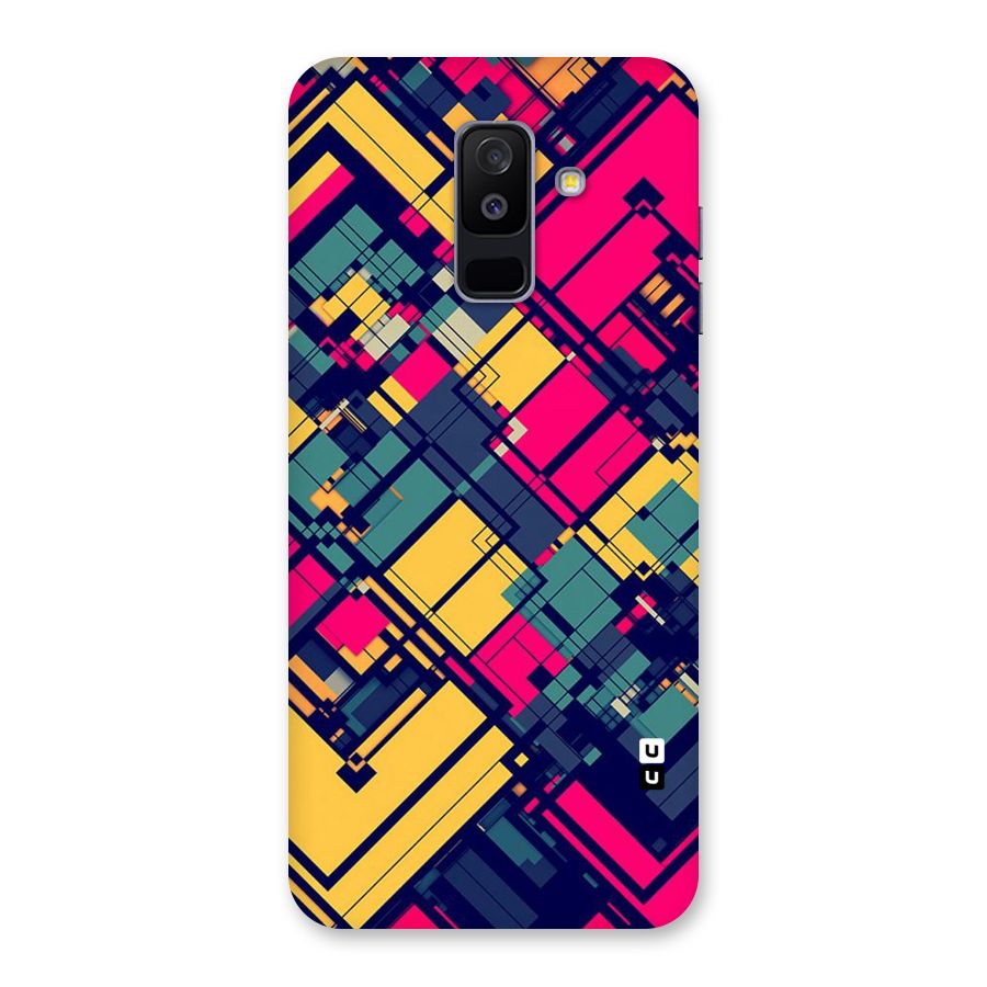 Classic Abstract Coloured Back Case for Galaxy A6 Plus