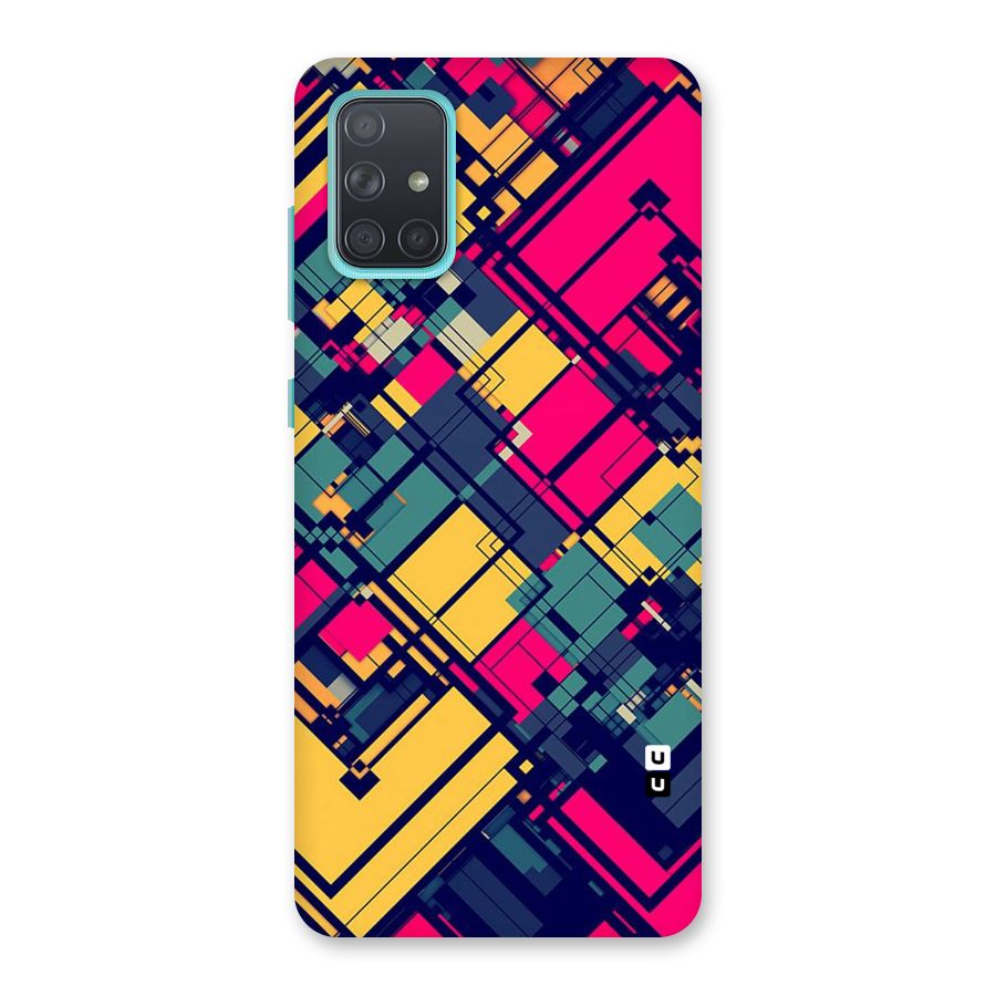 Classic Abstract Coloured Back Case for Galaxy A71