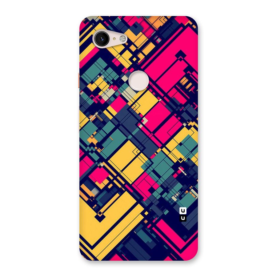 Classic Abstract Coloured Back Case for Google Pixel 3 XL
