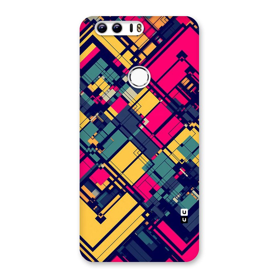 Classic Abstract Coloured Back Case for Honor 8