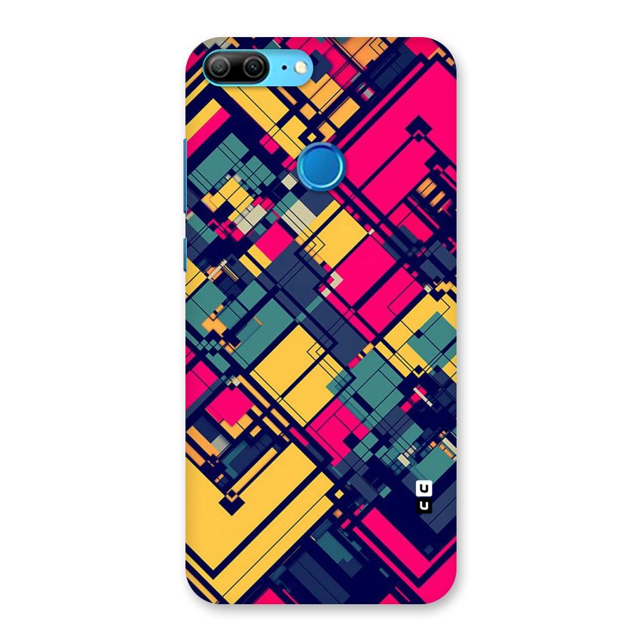 Classic Abstract Coloured Back Case for Honor 9 Lite