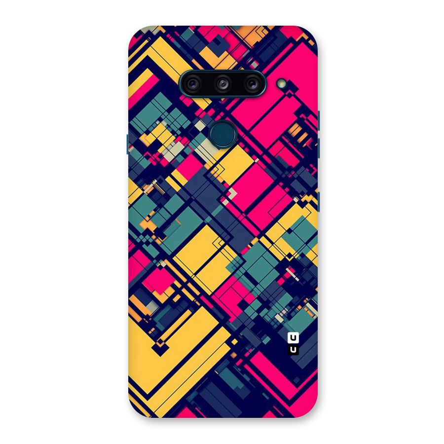 Classic Abstract Coloured Back Case for LG  V40 ThinQ
