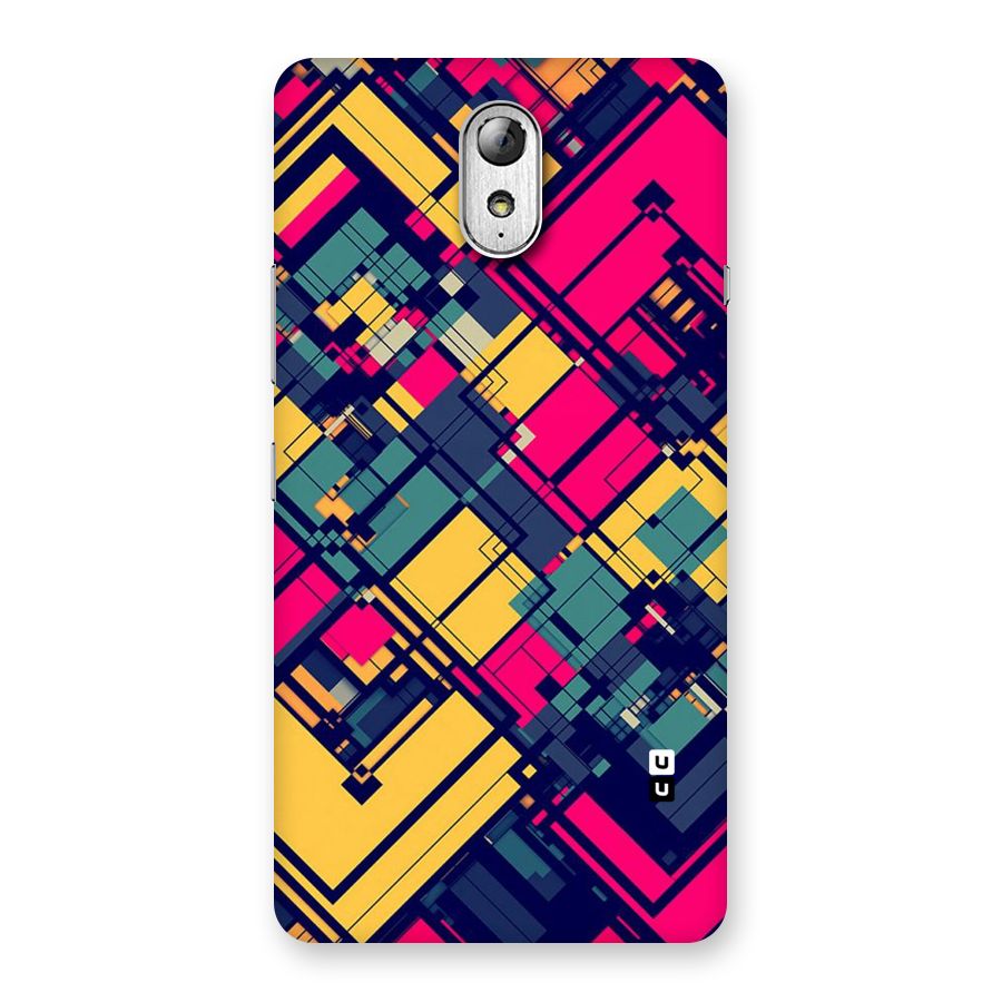 Classic Abstract Coloured Back Case for Lenovo Vibe P1M
