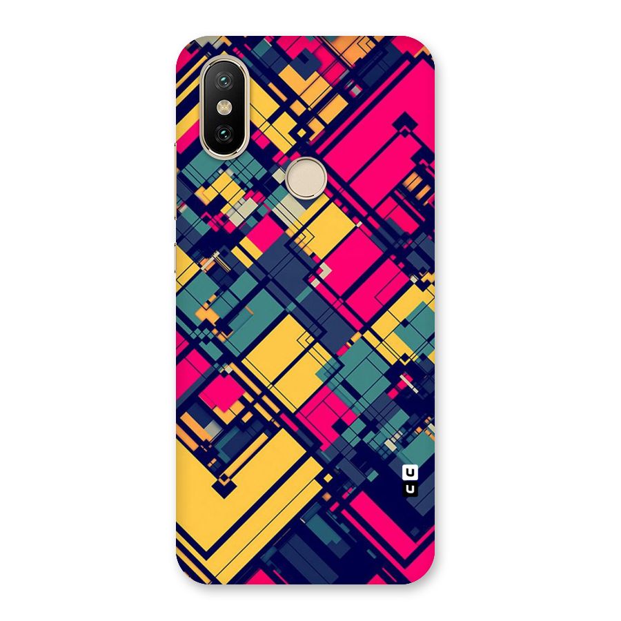 Classic Abstract Coloured Back Case for Mi A2