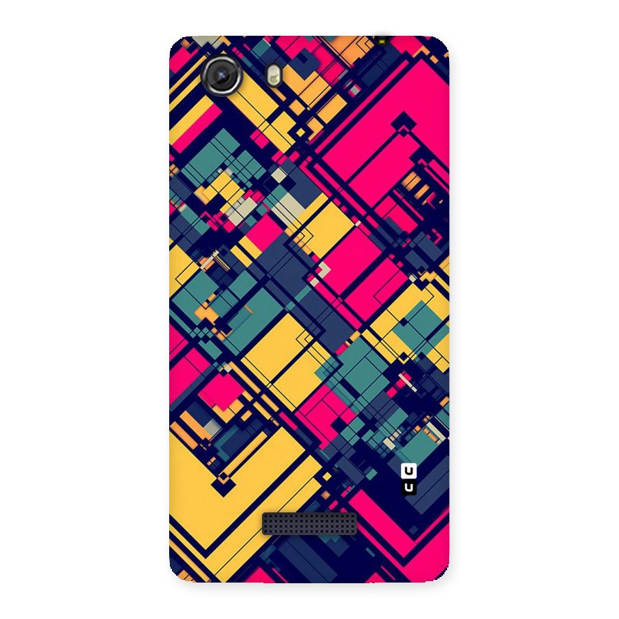 Classic Abstract Coloured Back Case for Micromax Unite 3