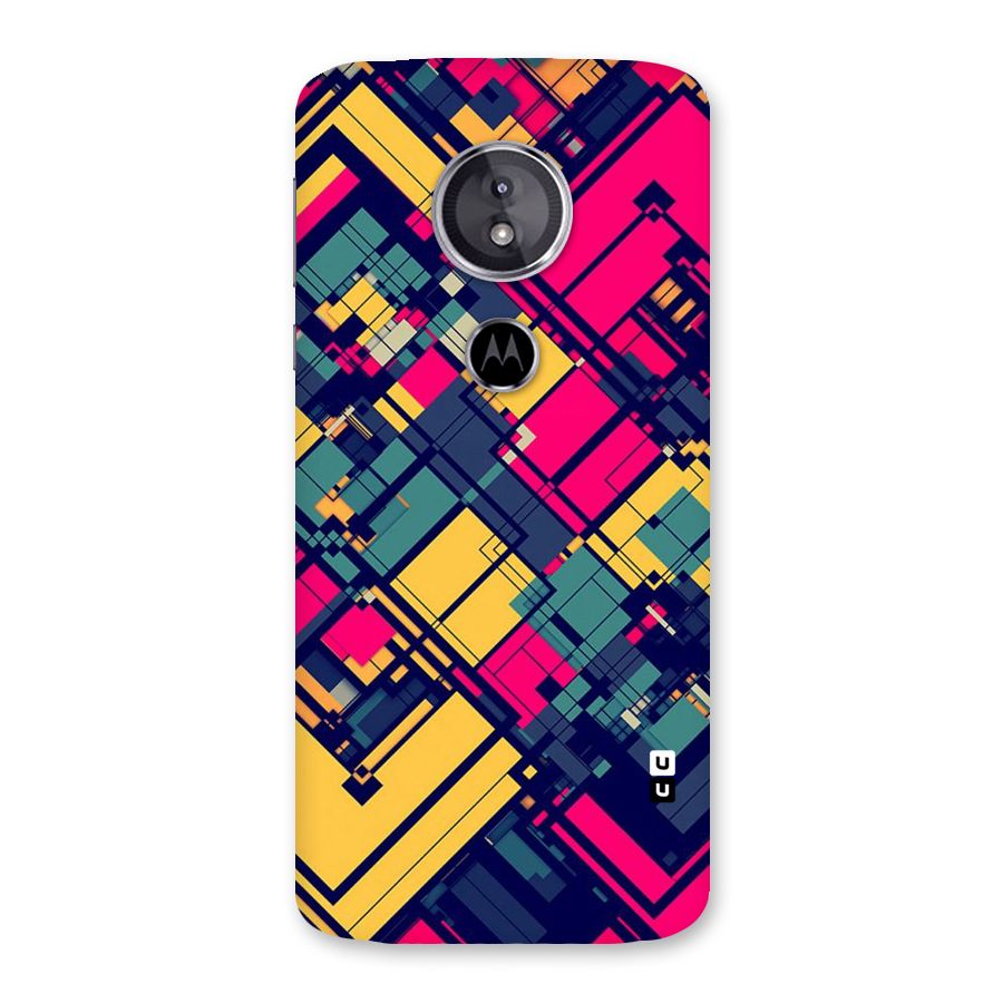 Classic Abstract Coloured Back Case for Moto E5