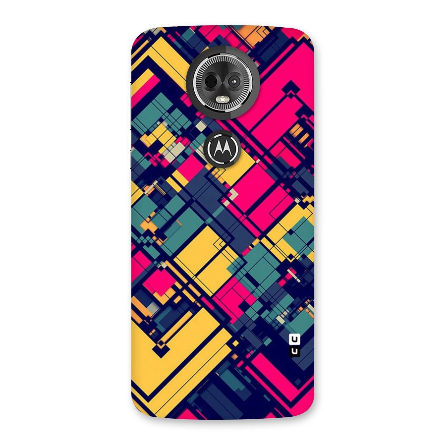 Classic Abstract Coloured Back Case for Moto E5 Plus