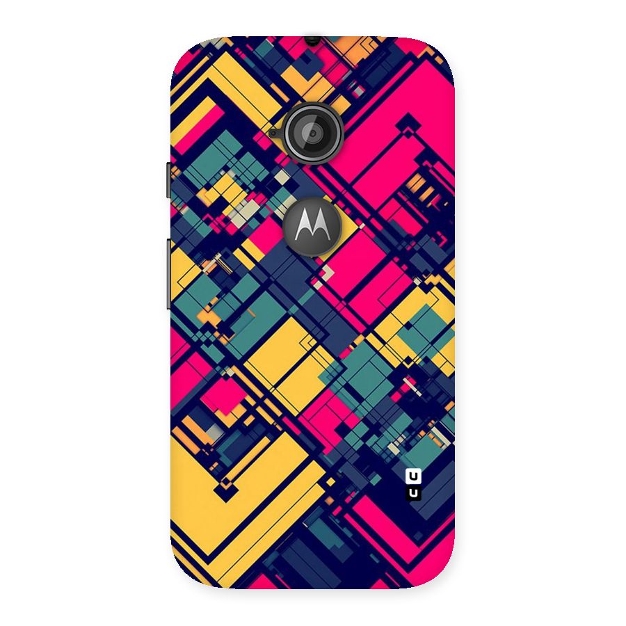 Classic Abstract Coloured Back Case for Moto E 2nd Gen