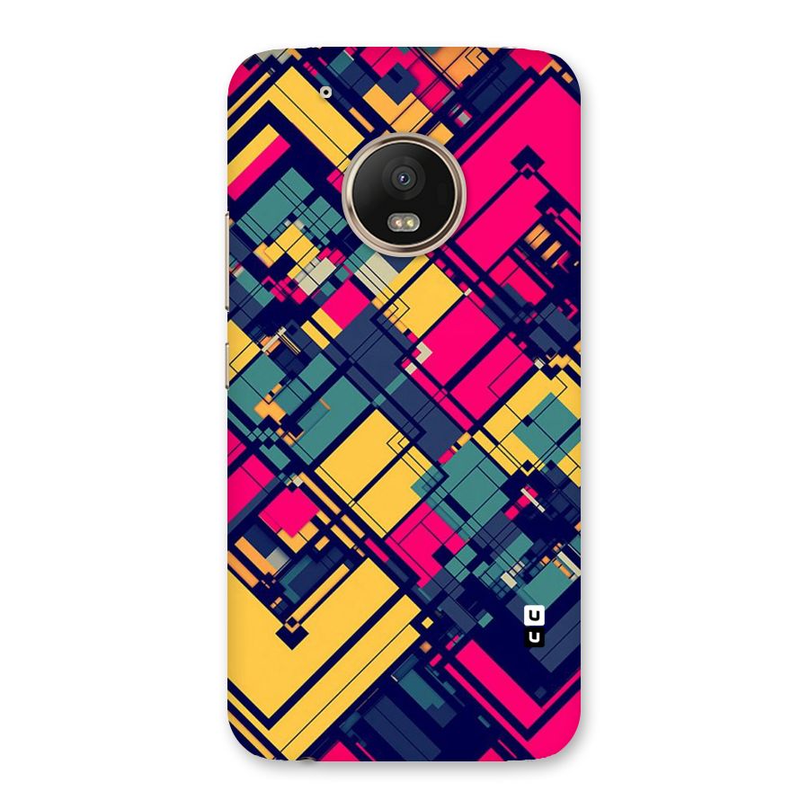 Classic Abstract Coloured Back Case for Moto G5 Plus