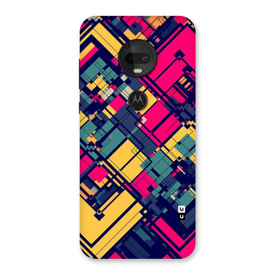 Classic Abstract Coloured Back Case for Moto G7