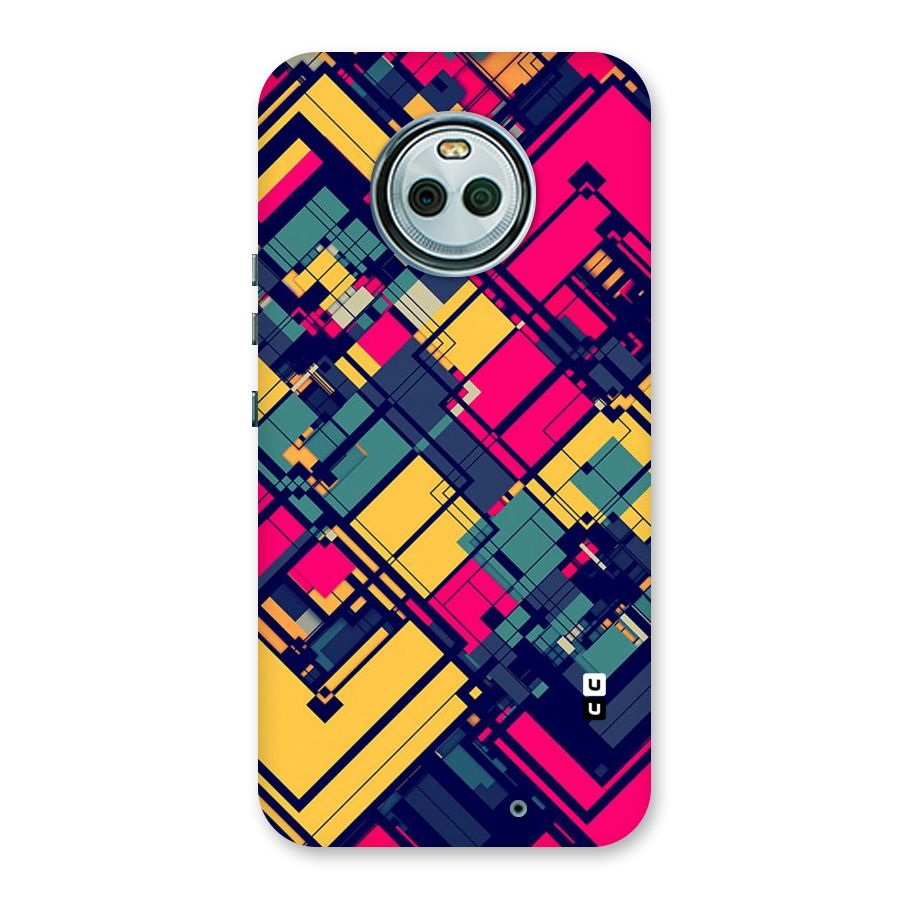 Classic Abstract Coloured Back Case for Moto X4