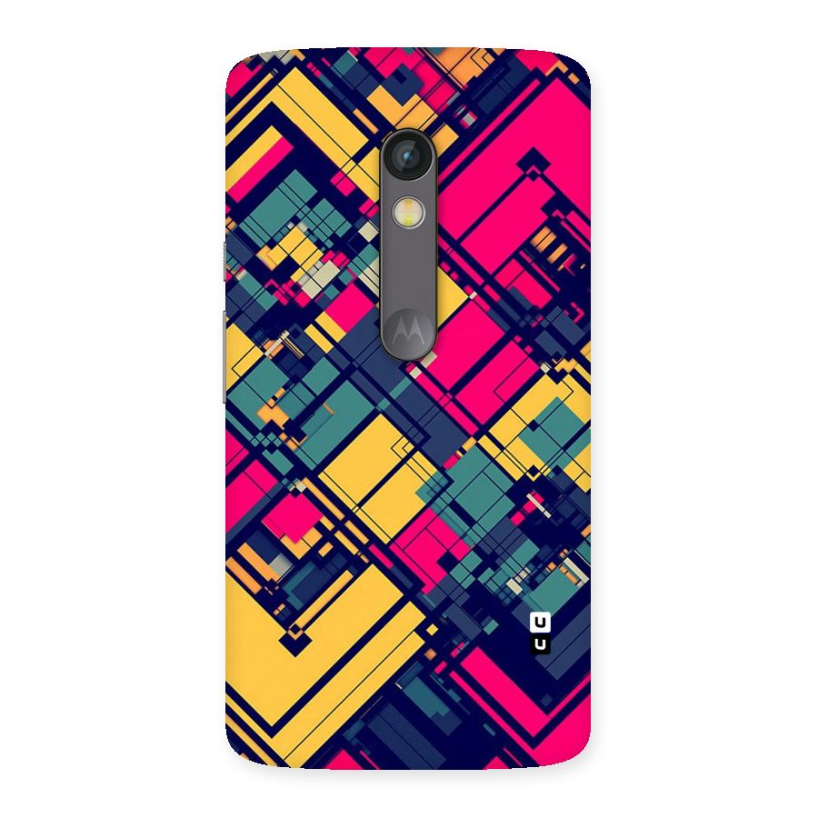 Classic Abstract Coloured Back Case for Moto X Play