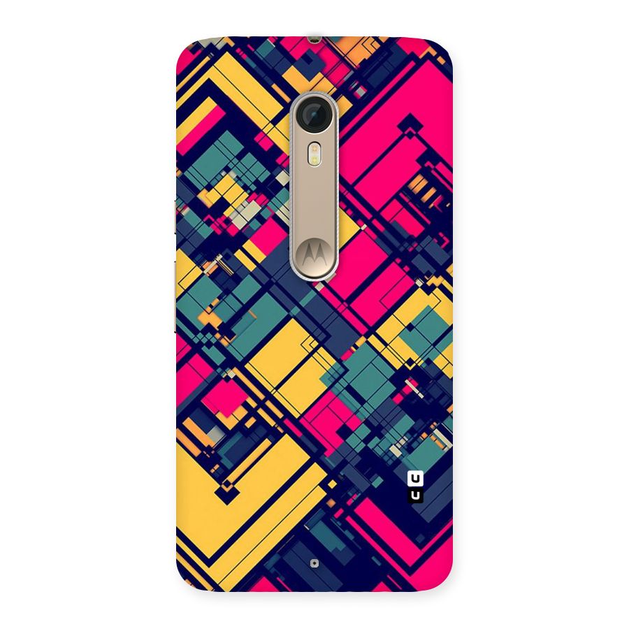 Classic Abstract Coloured Back Case for Motorola Moto X Style