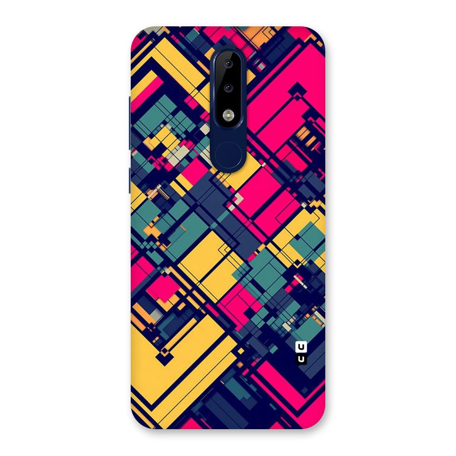 Classic Abstract Coloured Back Case for Nokia 5.1 Plus