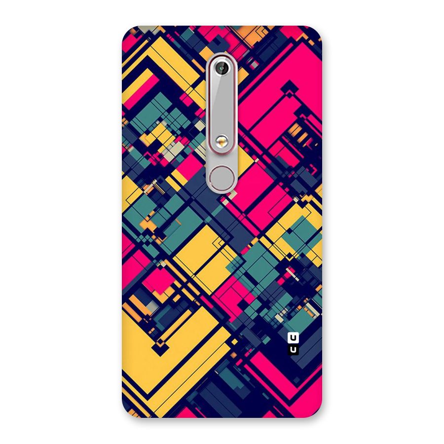 Classic Abstract Coloured Back Case for Nokia 6.1