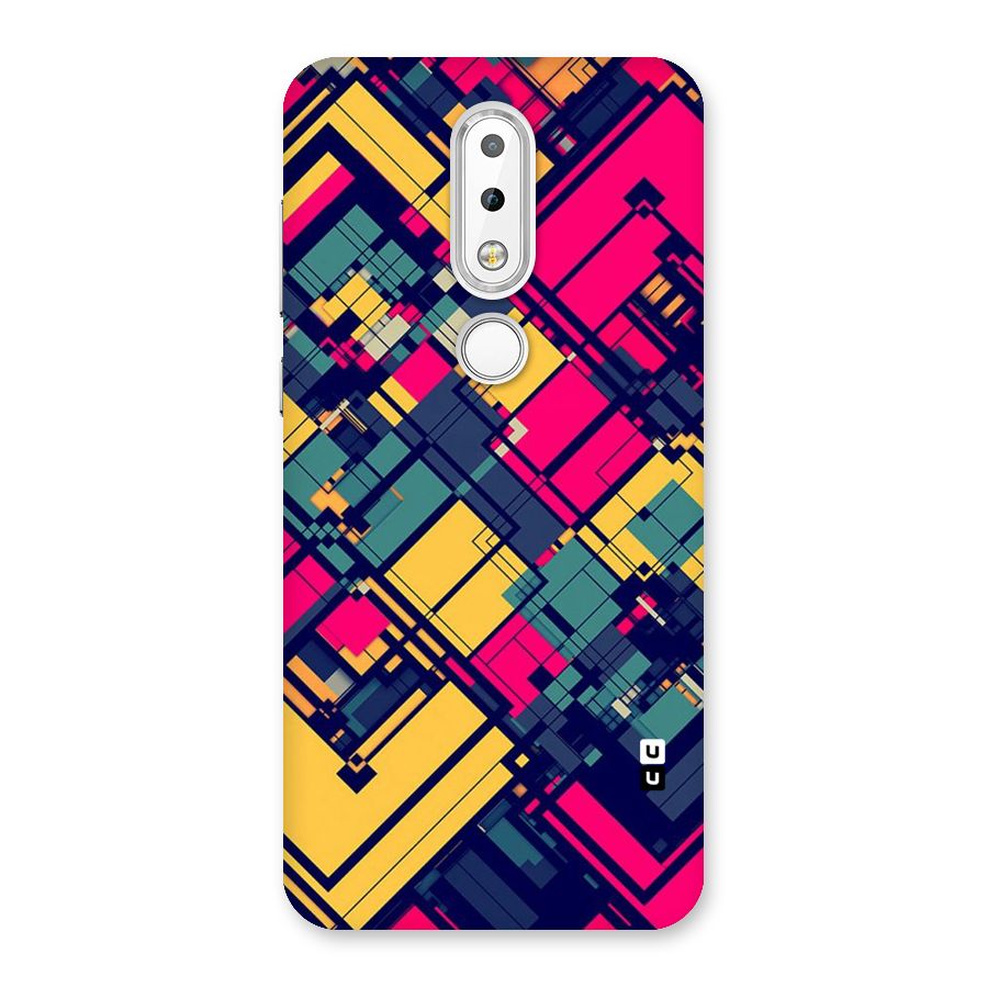 Classic Abstract Coloured Back Case for Nokia 6.1 Plus