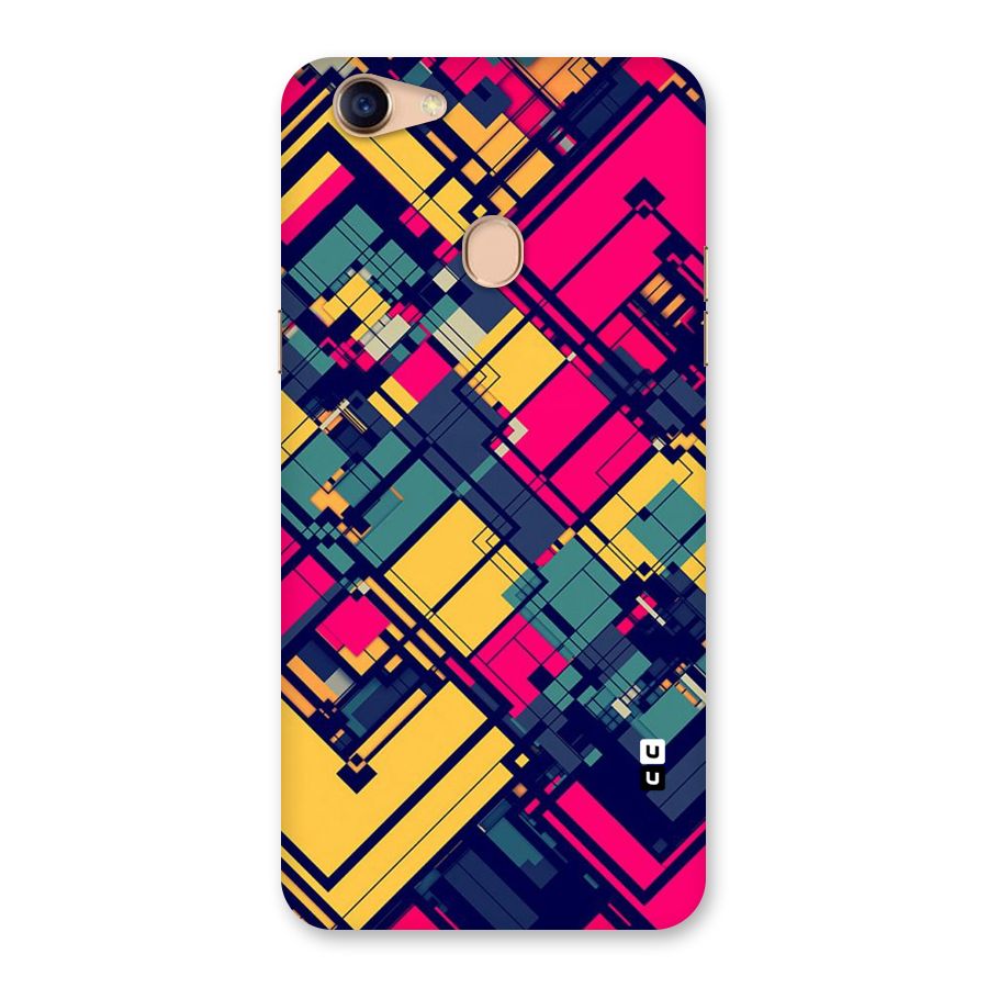 Classic Abstract Coloured Back Case for Oppo F5 Youth