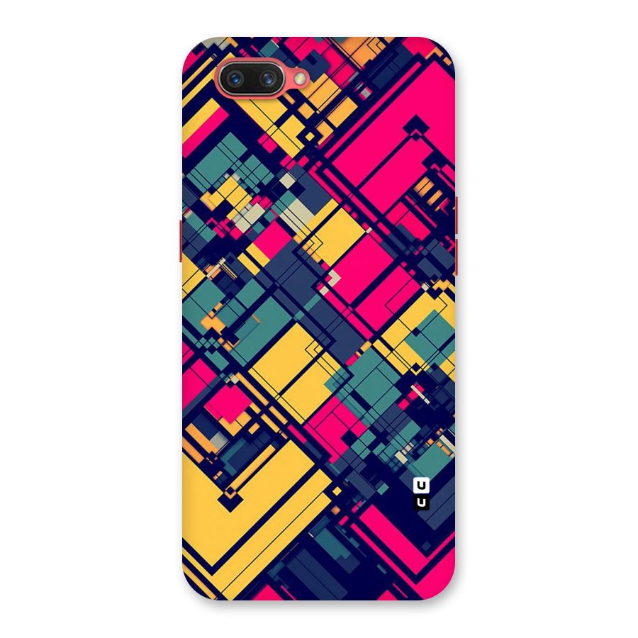 Classic Abstract Coloured Back Case for Oppo A3s