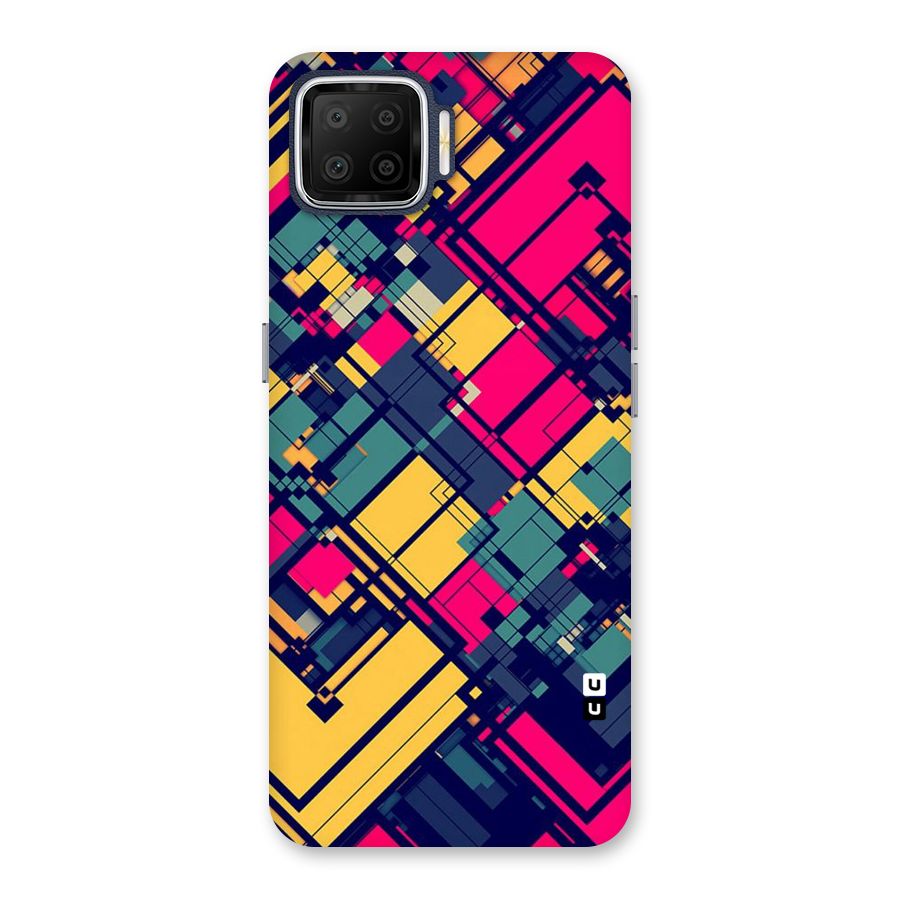 Classic Abstract Coloured Back Case for Oppo F17