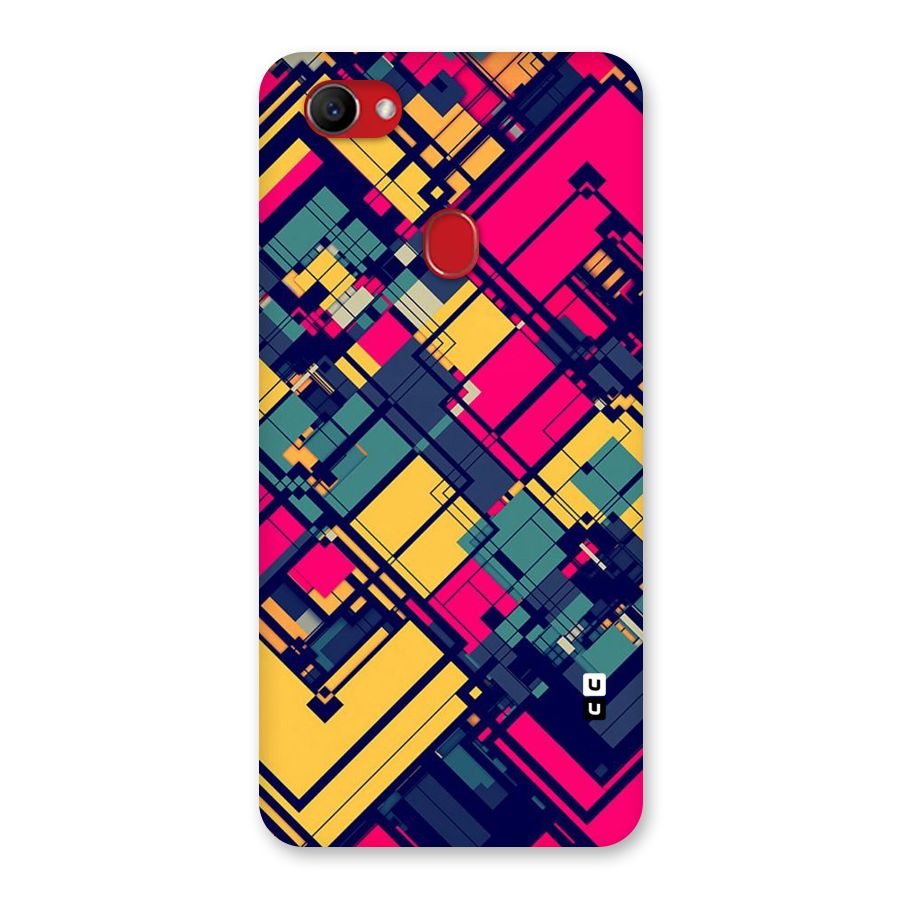 Classic Abstract Coloured Back Case for Oppo F7