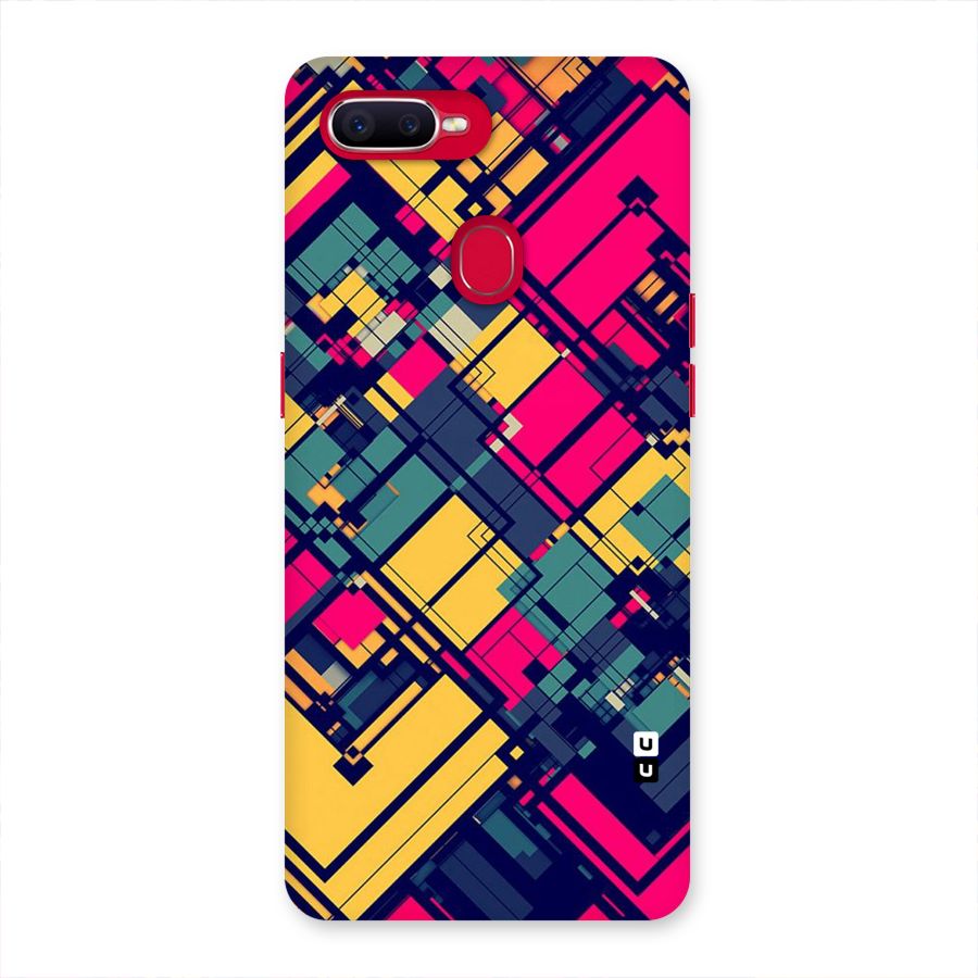 Classic Abstract Coloured Back Case for Oppo F9 Pro