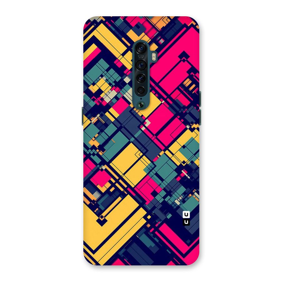 Classic Abstract Coloured Back Case for Oppo Reno2