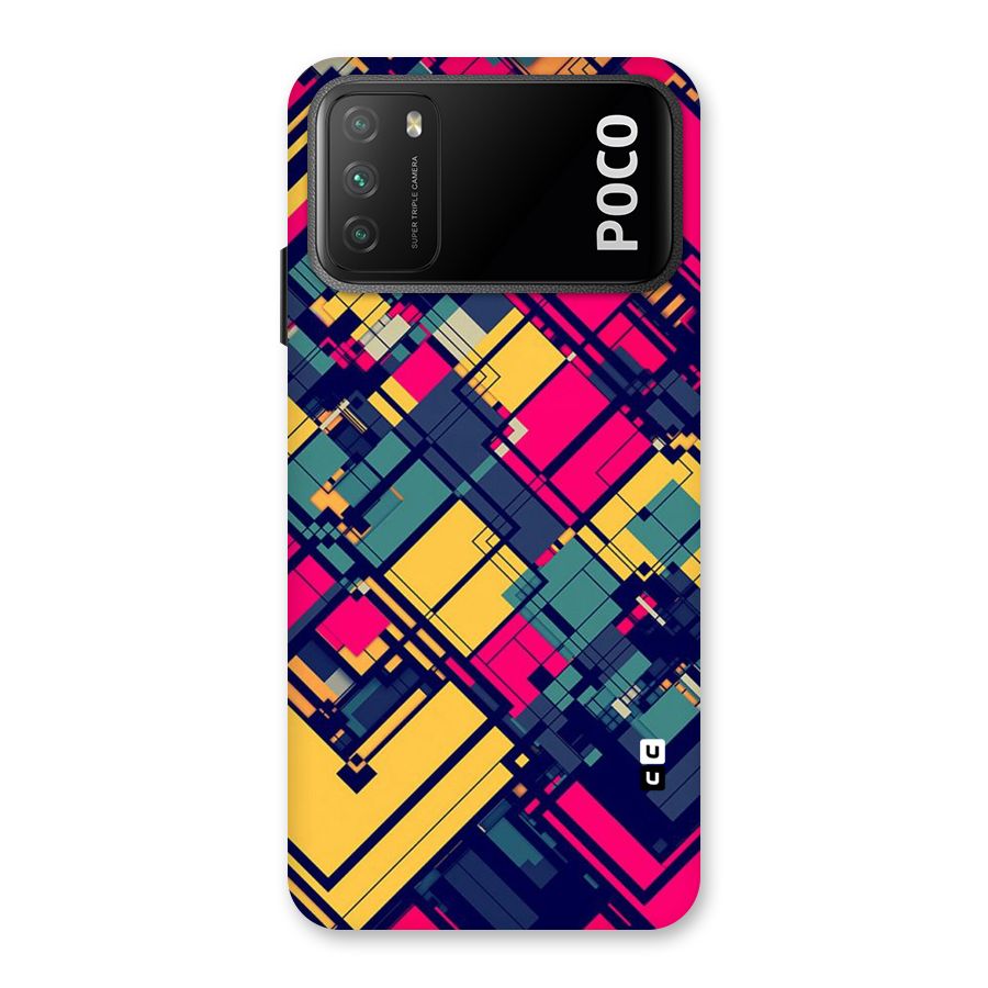 Classic Abstract Coloured Back Case for Poco M3