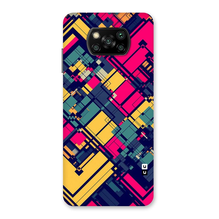 Classic Abstract Coloured Back Case for Poco X3