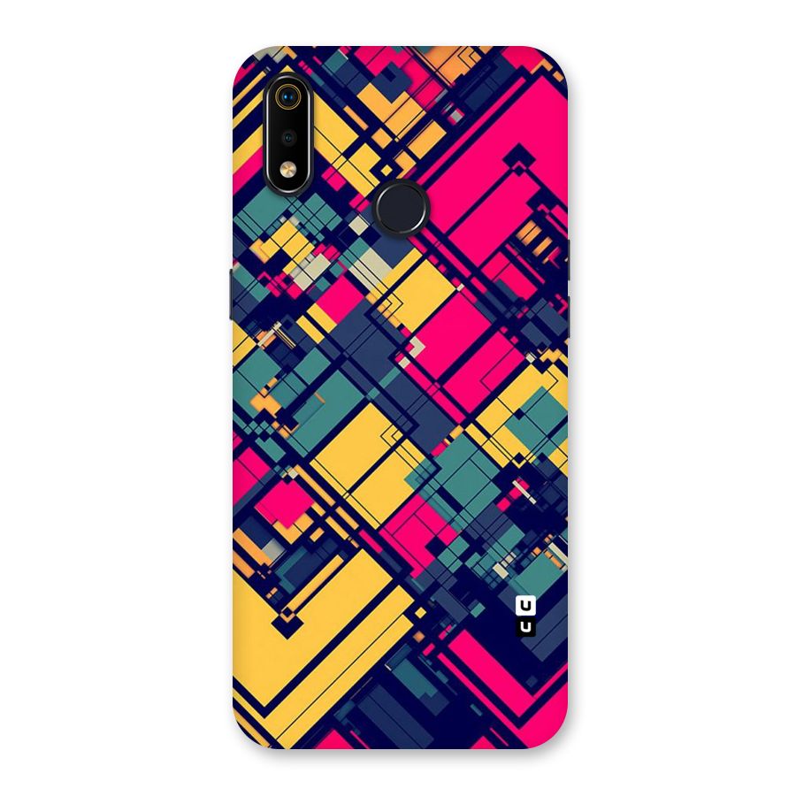 Classic Abstract Coloured Back Case for Realme 3i