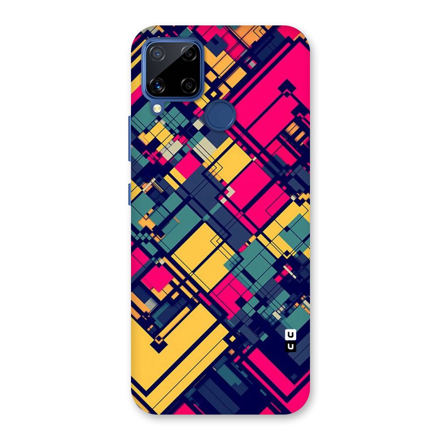 Classic Abstract Coloured Back Case for Realme C15