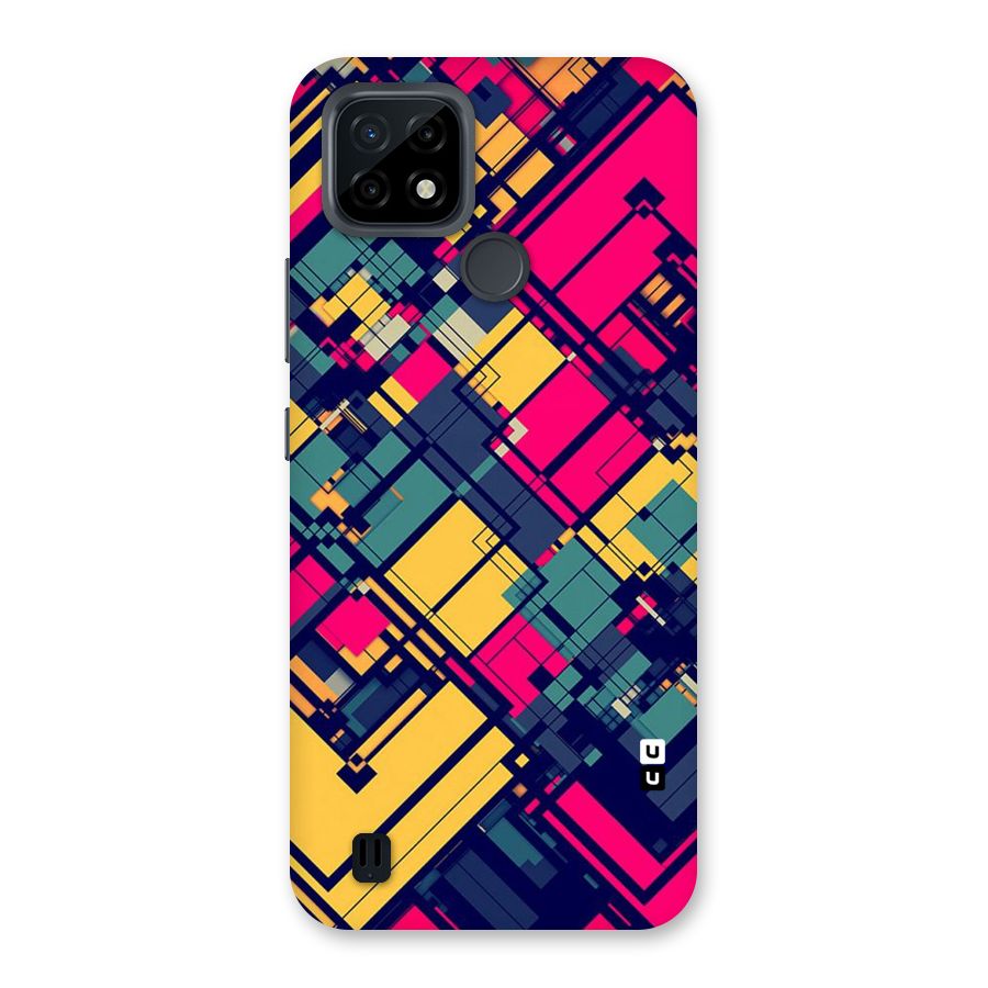 Classic Abstract Coloured Back Case for Realme C21