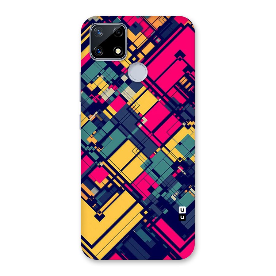 Classic Abstract Coloured Back Case for Realme Narzo 20