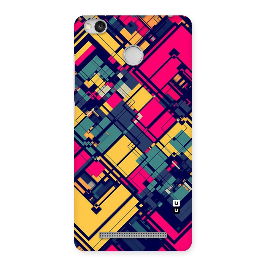 Classic Abstract Coloured Back Case for Redmi 3S Prime