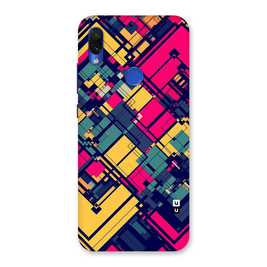 Classic Abstract Coloured Back Case for Redmi Note 7S