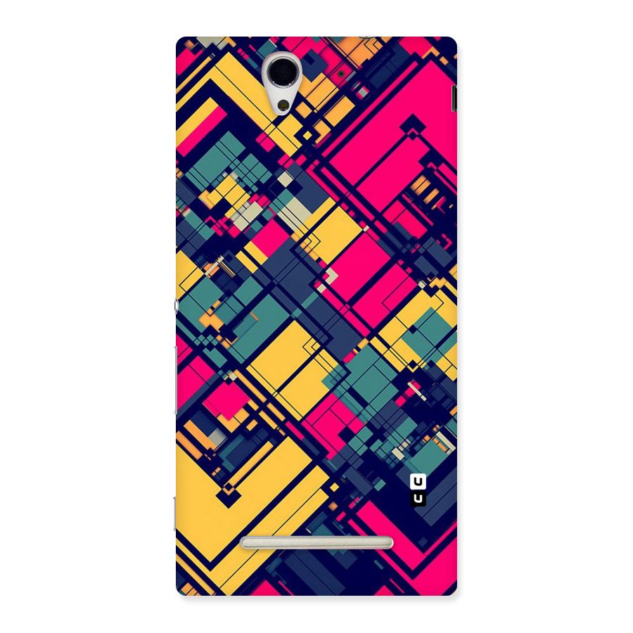 Classic Abstract Coloured Back Case for Sony Xperia C3