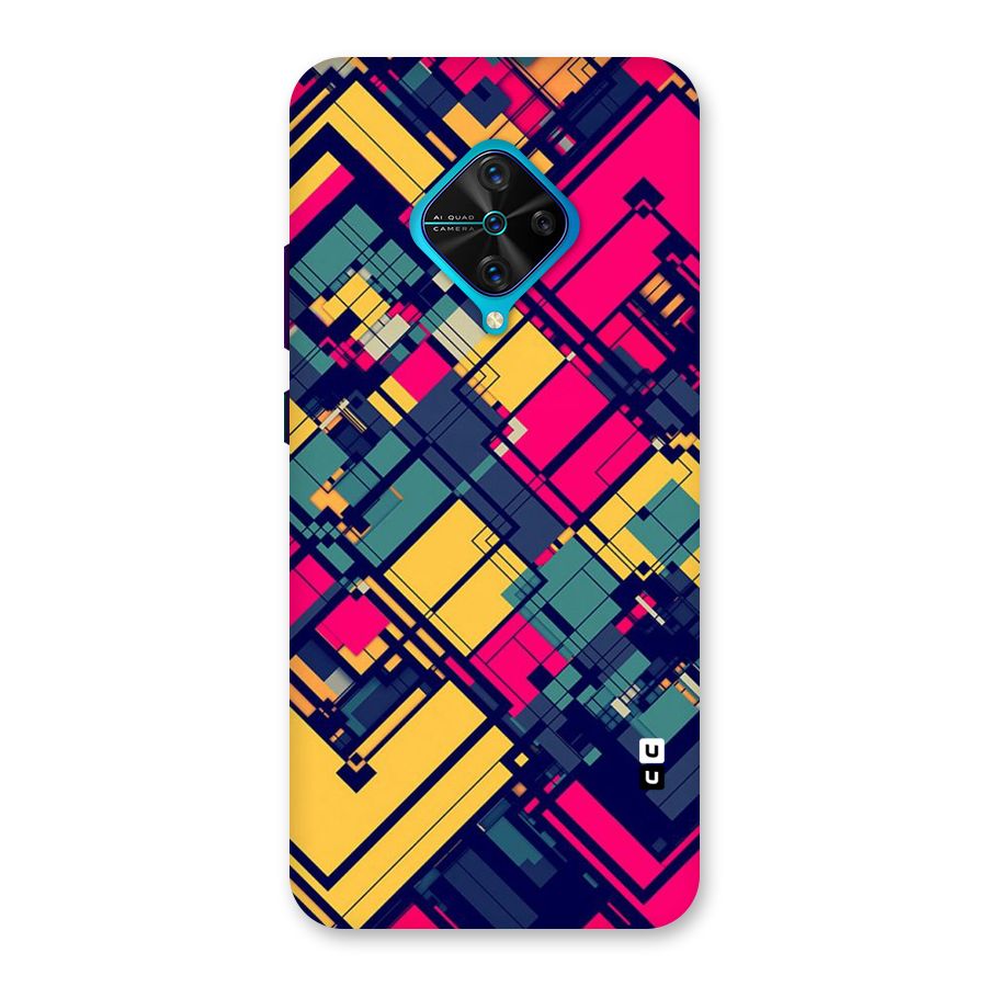 Classic Abstract Coloured Back Case for Vivo S1 Pro