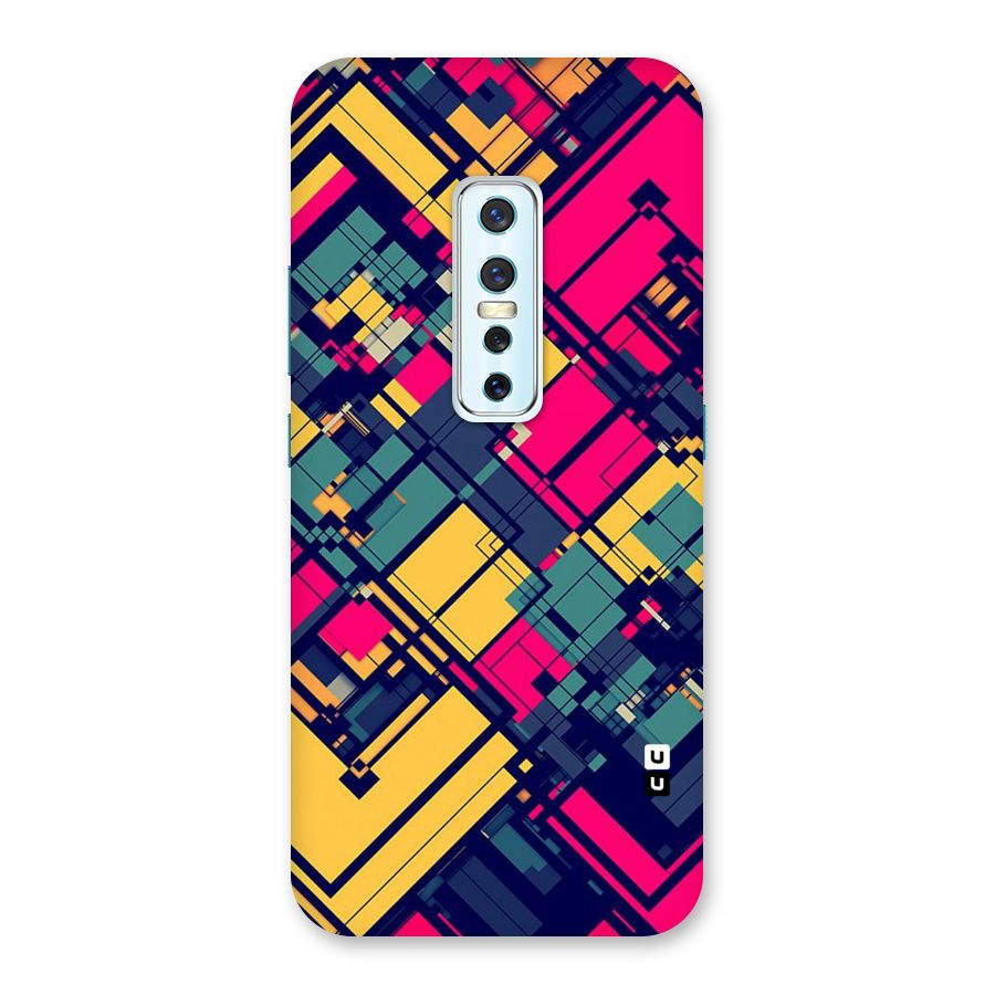 Classic Abstract Coloured Back Case for Vivo V17 Pro