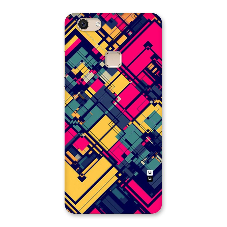 Classic Abstract Coloured Back Case for Vivo V7
