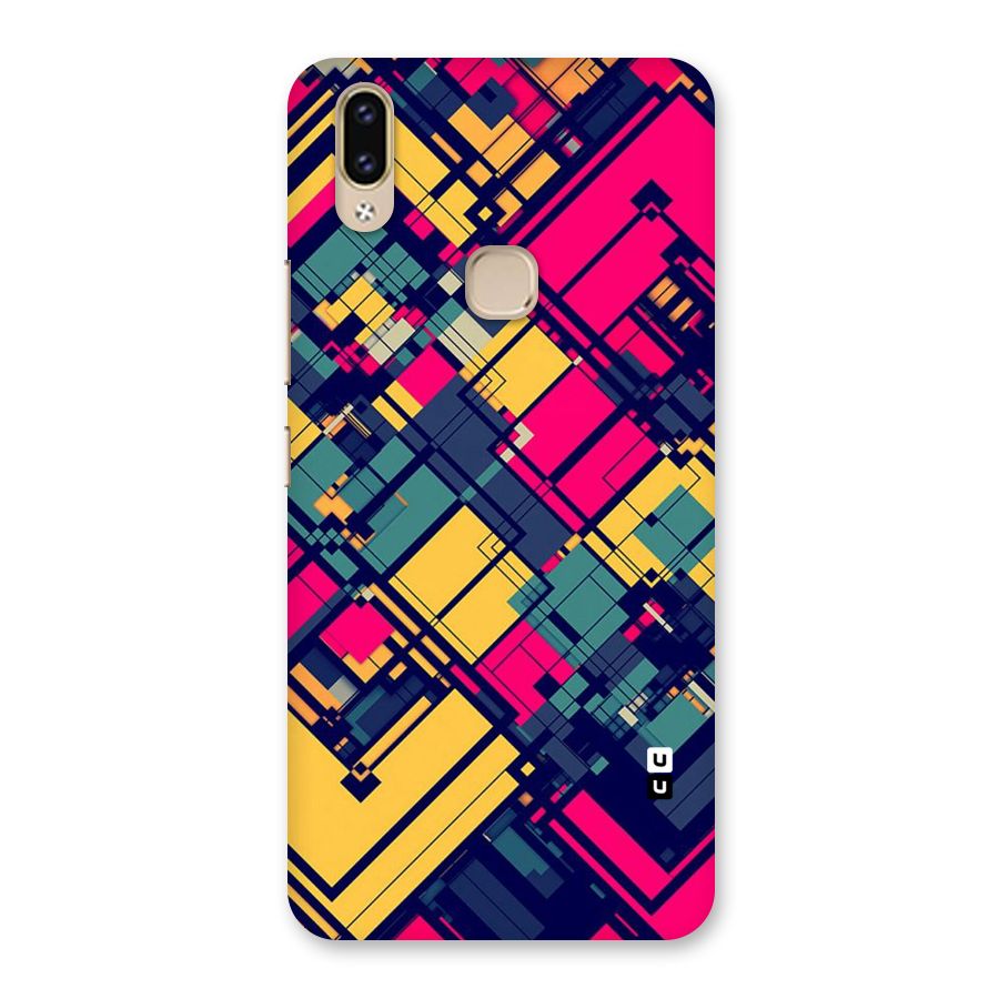 Classic Abstract Coloured Back Case for Vivo V9 Youth