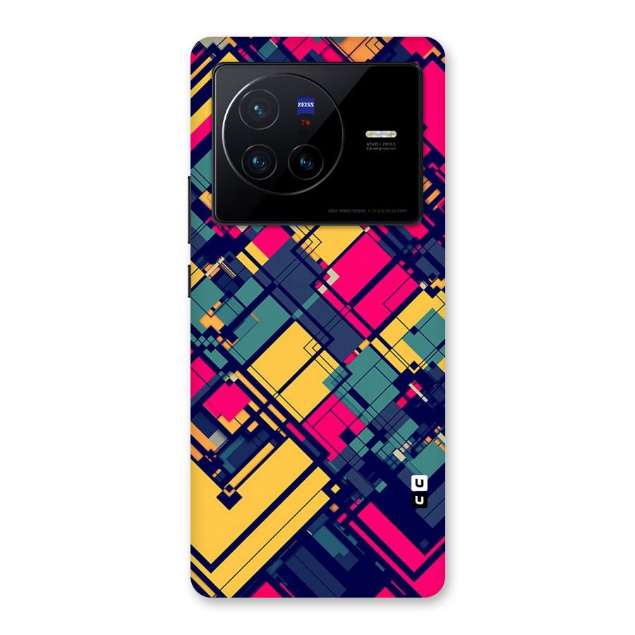 Classic Abstract Coloured Back Case for Vivo X80