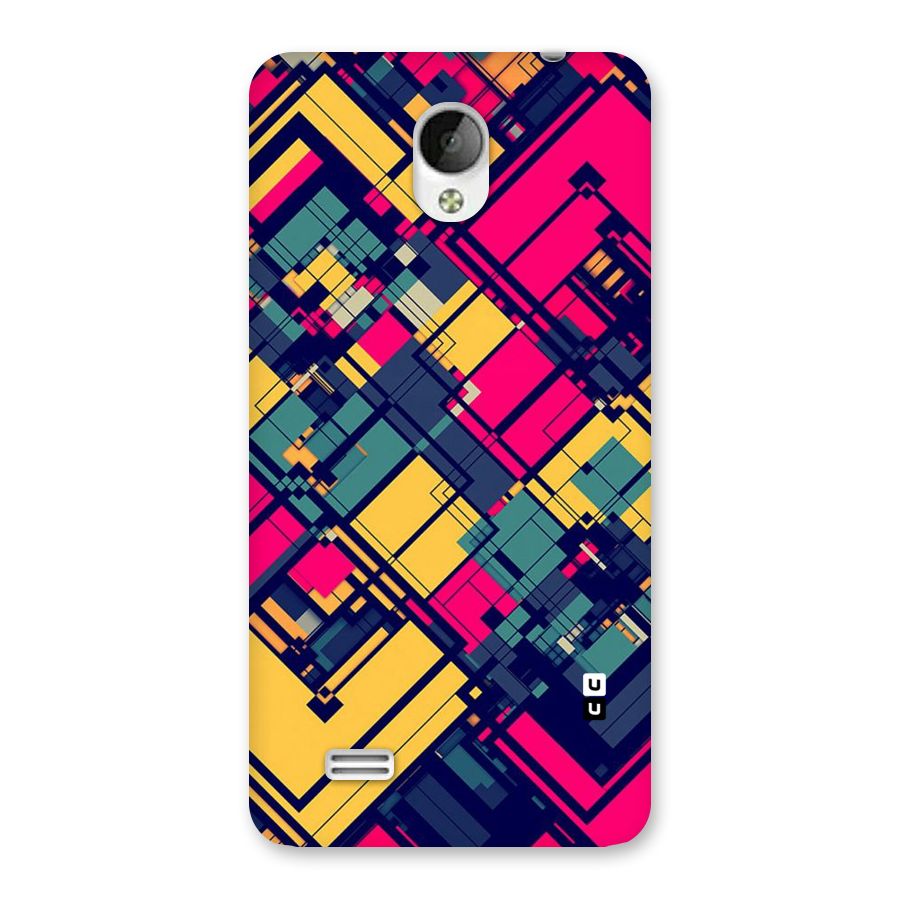Classic Abstract Coloured Back Case for Vivo Y21