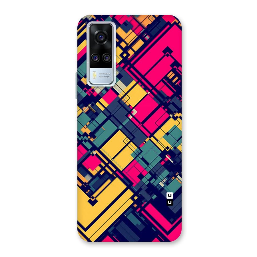 Classic Abstract Coloured Back Case for Vivo Y31