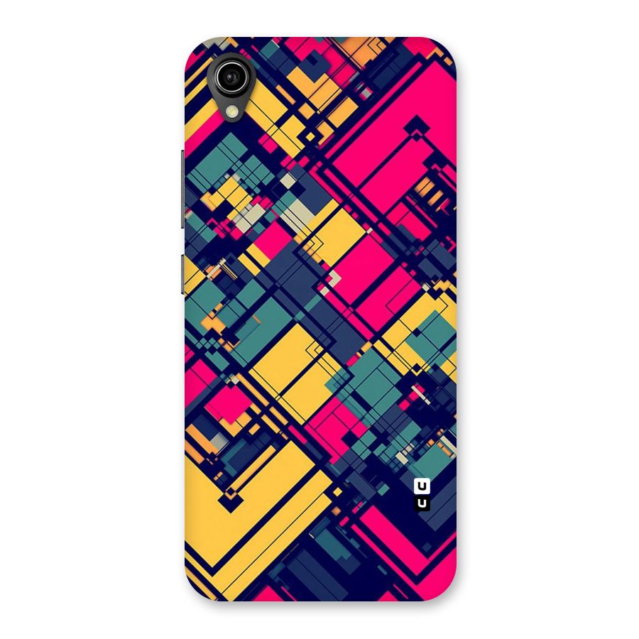 Classic Abstract Coloured Back Case for Vivo Y90