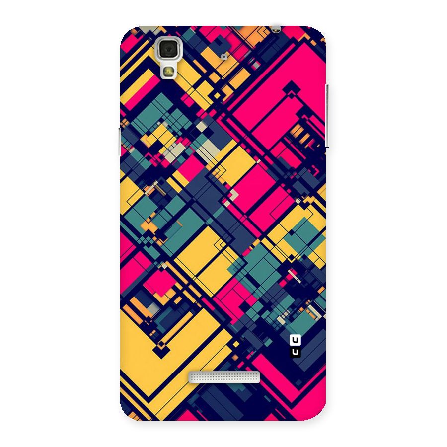 Classic Abstract Coloured Back Case for YU Yureka Plus