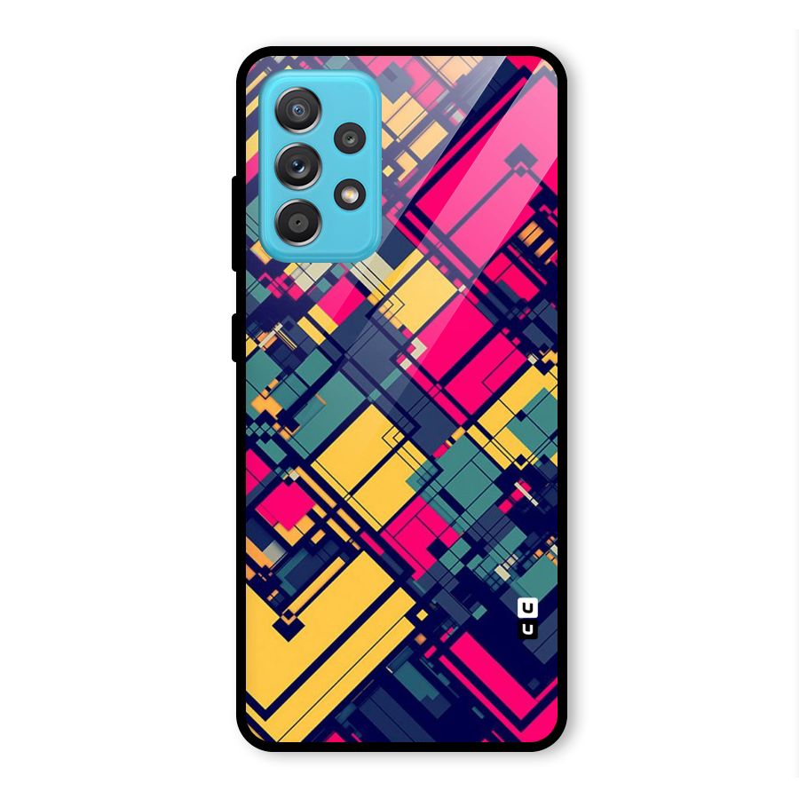 Classic Abstract Coloured Glass Back Case for Galaxy A52