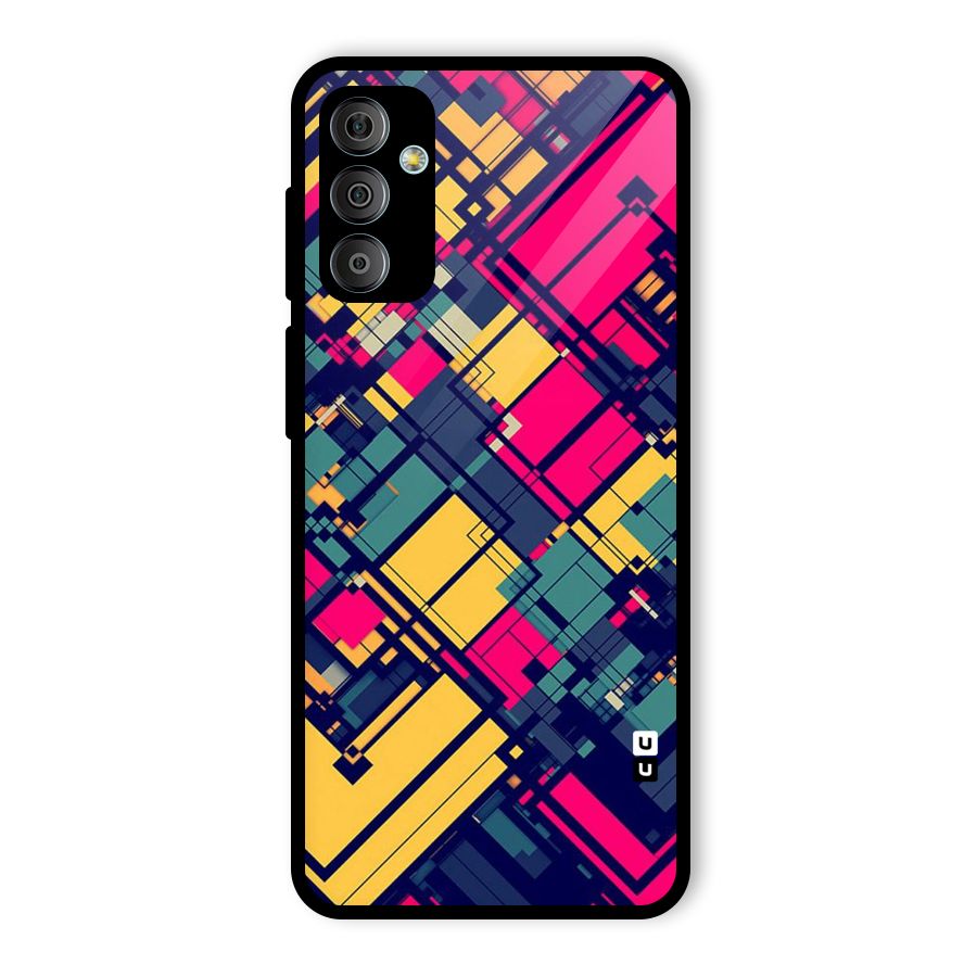 Classic Abstract Coloured Glass Back Case for Galaxy F23