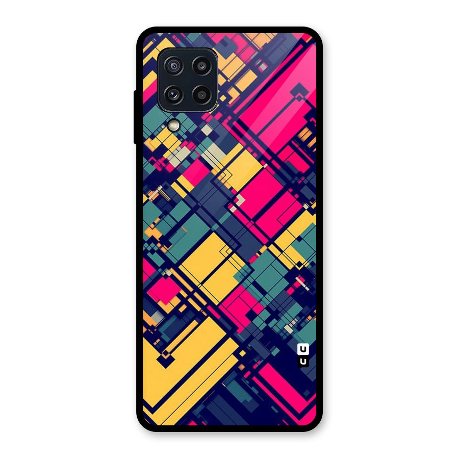 Classic Abstract Coloured Glass Back Case for Galaxy M32