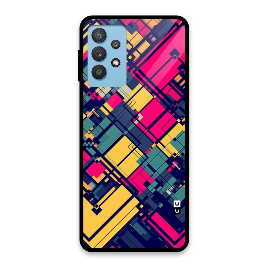 Classic Abstract Coloured Glass Back Case for Galaxy M32 5G