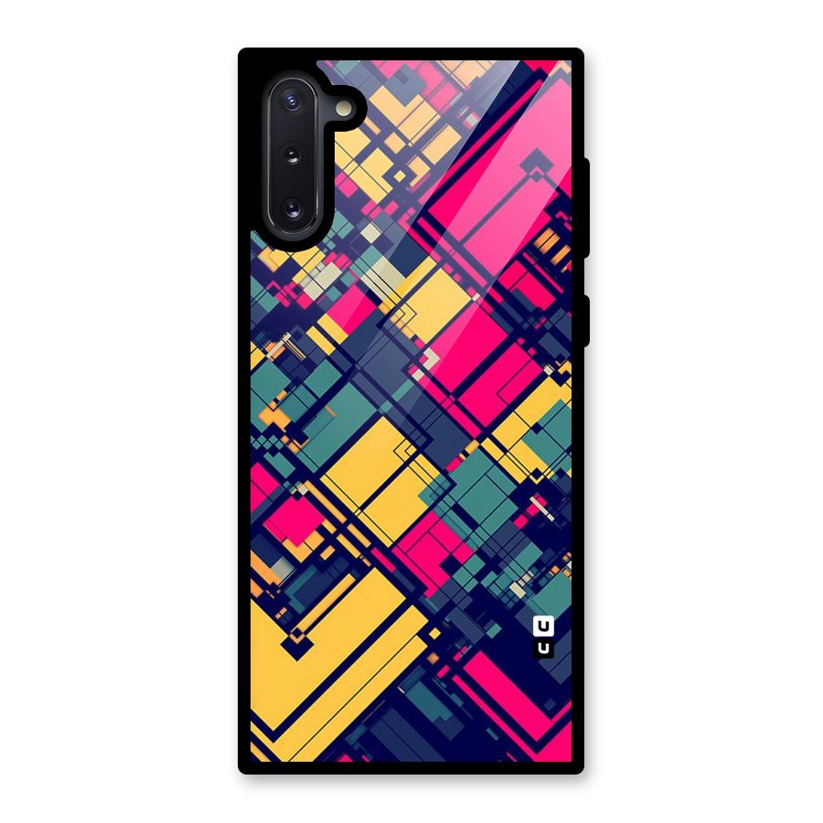 Classic Abstract Coloured Glass Back Case for Galaxy Note 10